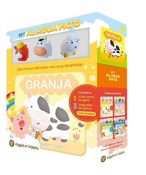 Animales de la granja - Set Libro Plástico con Juguetes