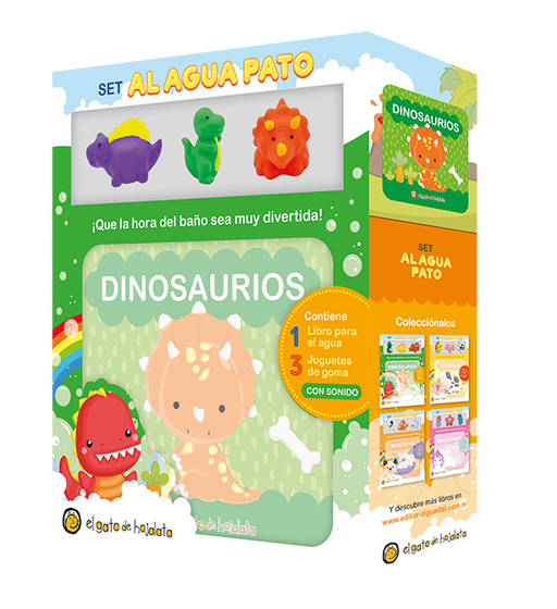 Dinosaurios asombrosos - Set Libro Plástico con Juguetes