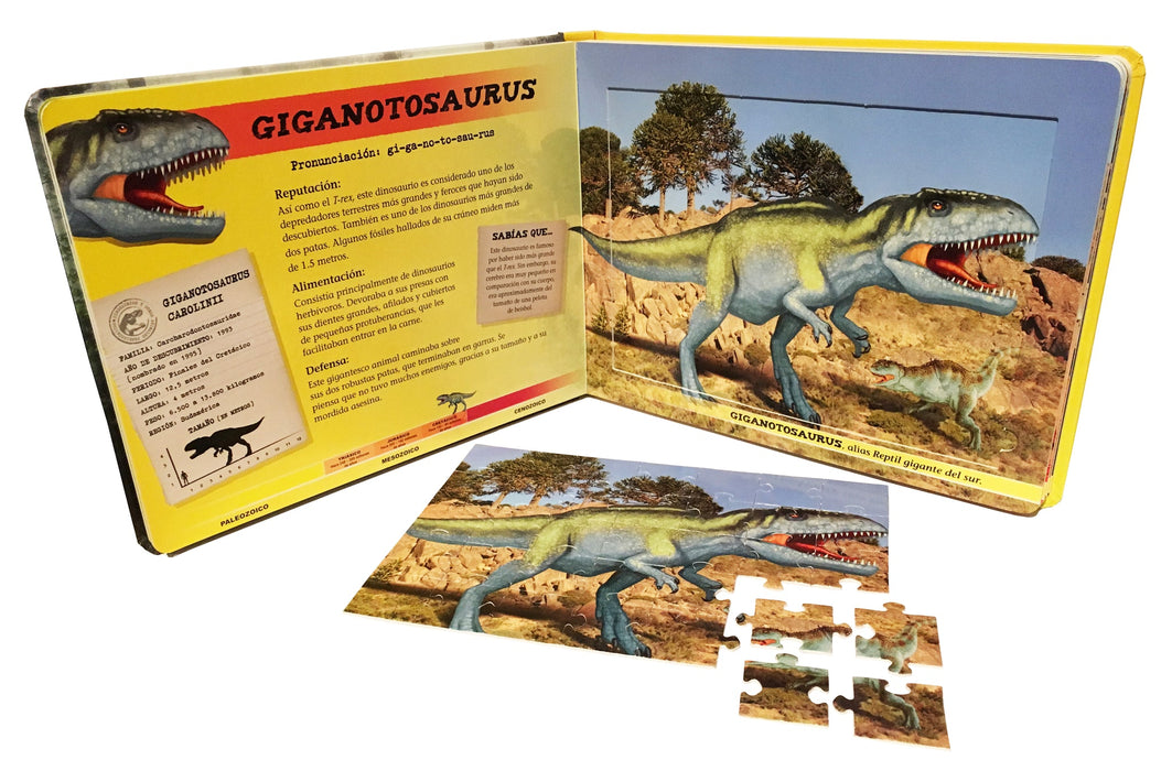 Dinosaurios Inteligentes y otros animales prehistóricos - Incluye 5 Puzzles