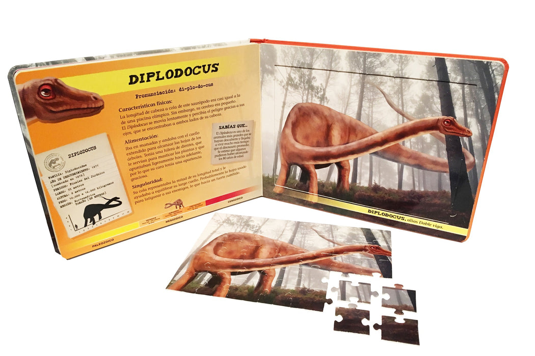 Dinosaurios Inteligentes y otros animales prehistóricos - Incluye 5 Puzzles
