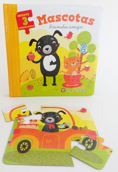 Mascotas - Animales Amigos (Libro con rompecabezas)