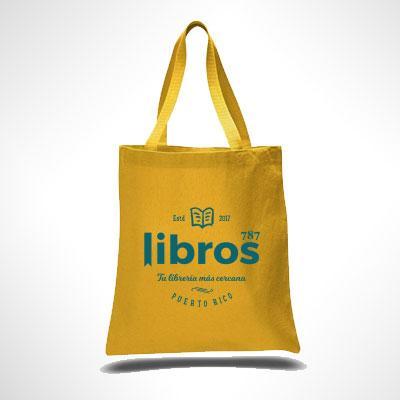 Premium Canvas Tote Bag (Yellow)-Libros787.com-Libros787.com