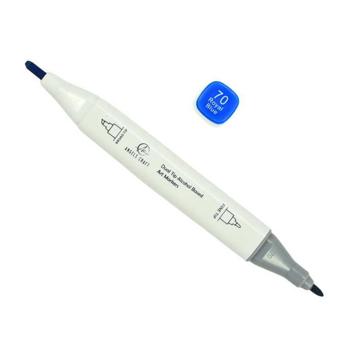 12-Piece Set of Alcohol Dual Tip Markers (Pastel Colors)