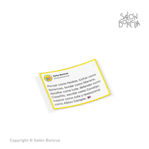 SB Tweet Box #01 (Premium Sticker)