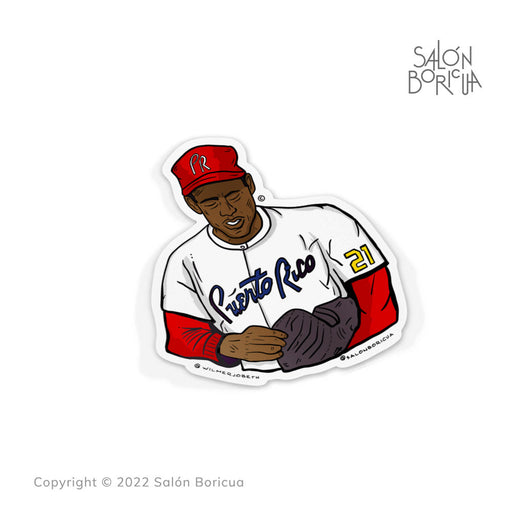 Roberto Clemente 21 - Puerto Rico (Premium Sticker)