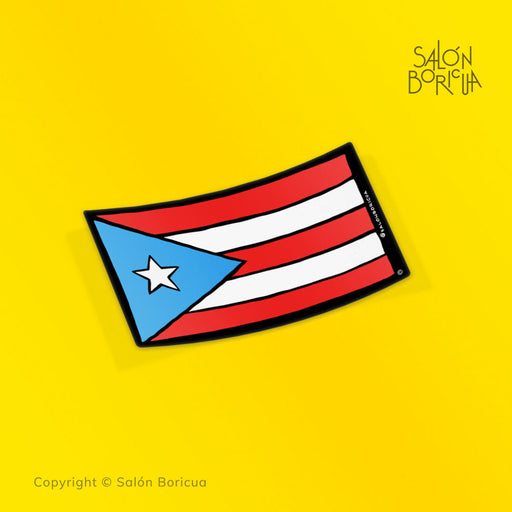 Bandera: PR Rectangular - Sky Blue (Premium Sticker)