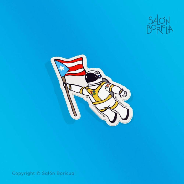 Astronauta Boricua (Premium Sticker)