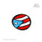 Bandera: PR Rounded - Sky Blue (Premium Sticker)