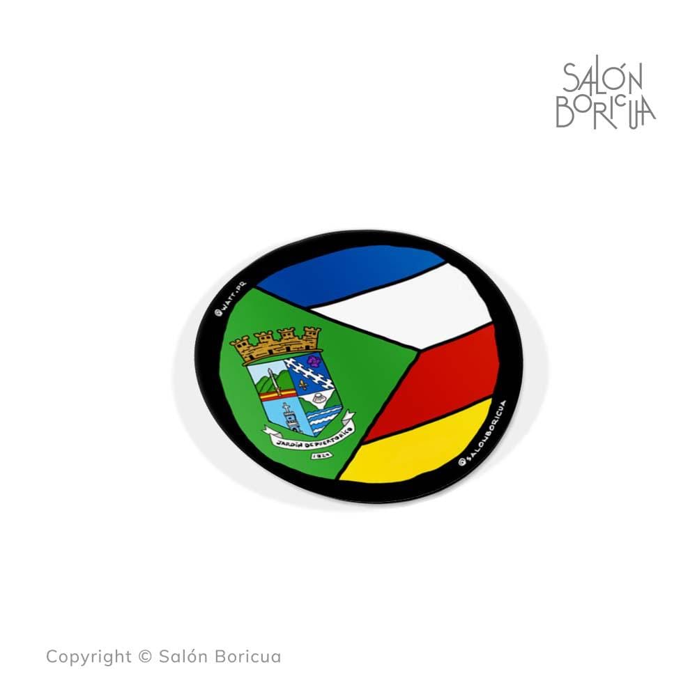 Bandera: Aibonito Rounded #05 (Premium Sticker) — Libros787.com