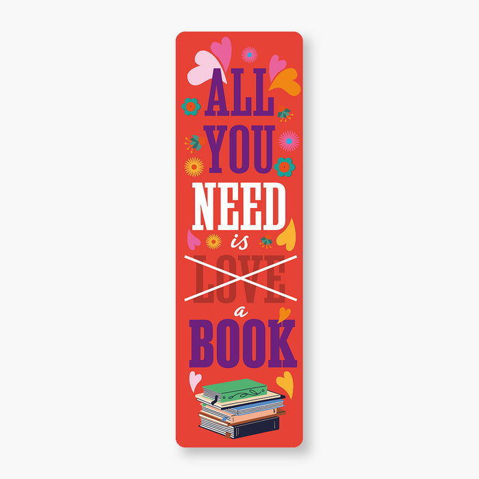 Marcador "All you need is a book"