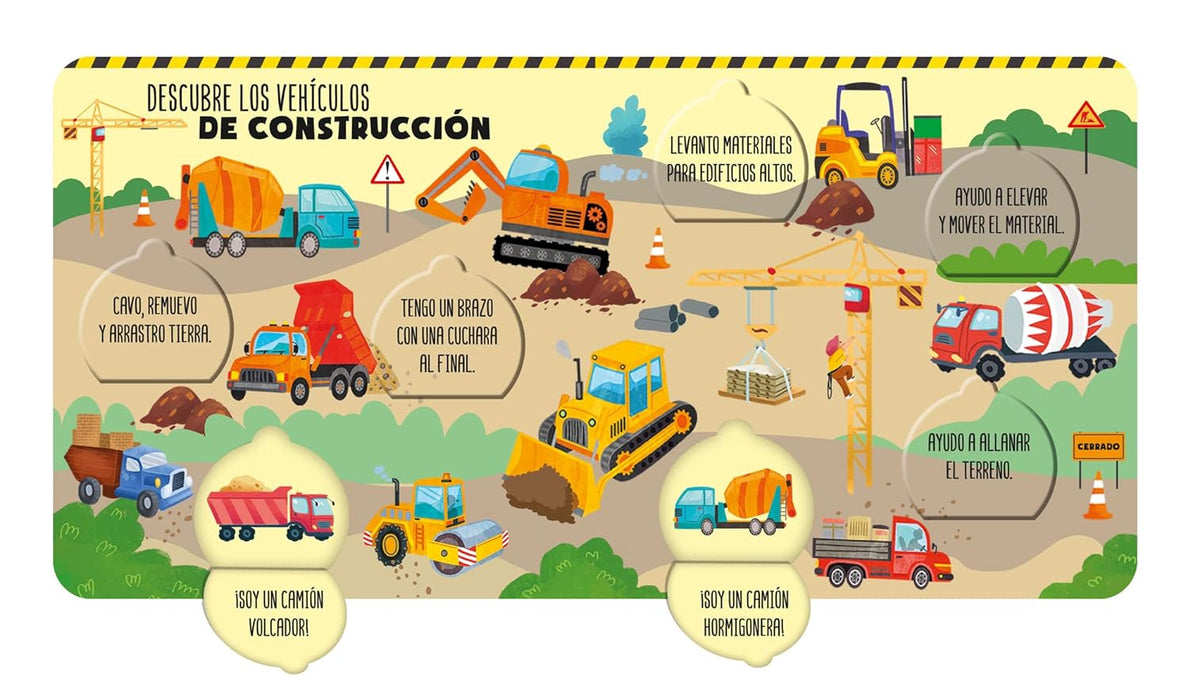 Descubre los vehículos: Libro con solapas