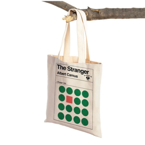 Book Cover Tote Bag: The Stranger (Natural Canvas)