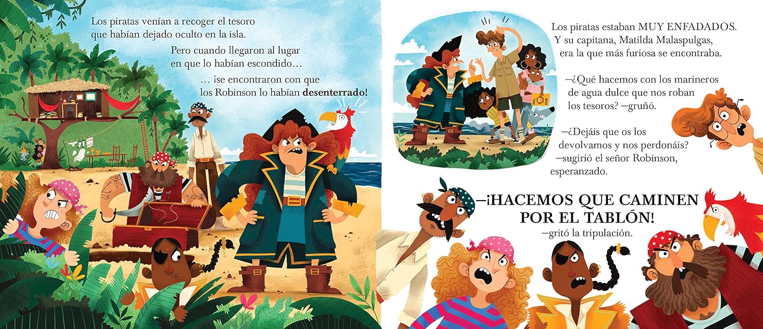 Los Robinson y la Biblioteca Pirata