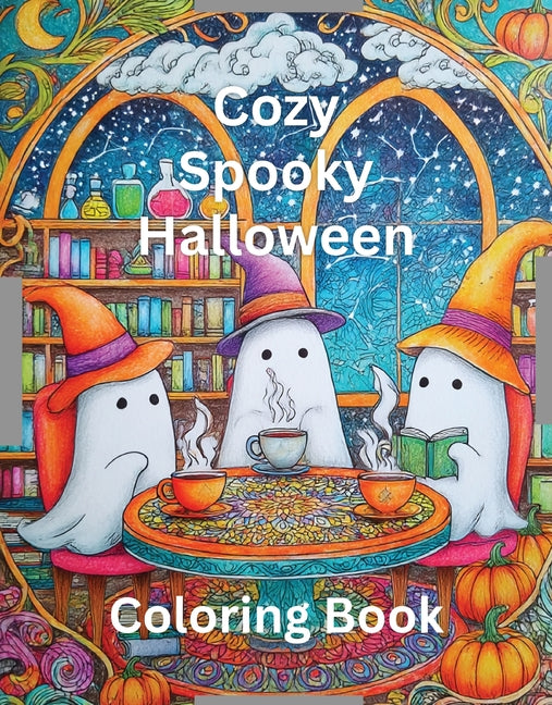 Cozy Spooky Halloween Coloring Book