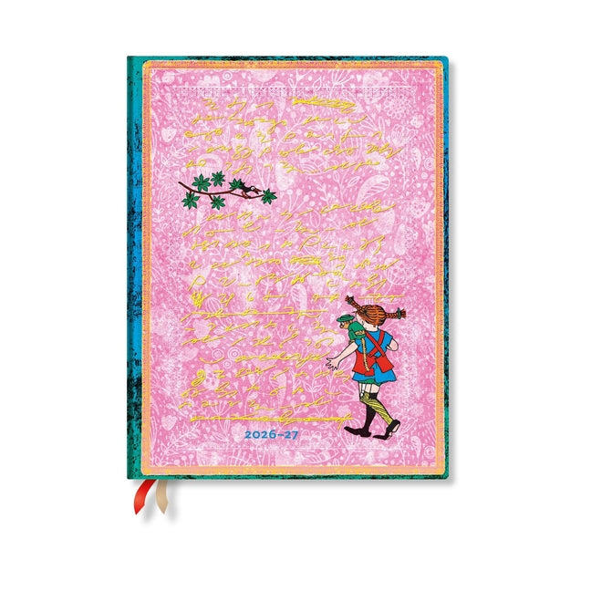 2027 Astrid Lindgren, Pippi Longstocking Ultra Vertical Hardcover 18-Month Weekly Planner, 208pg, 80gsm by Paperblanks (Embellished Manuscripts Collec