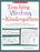 Teaching Writing in Kindergarten