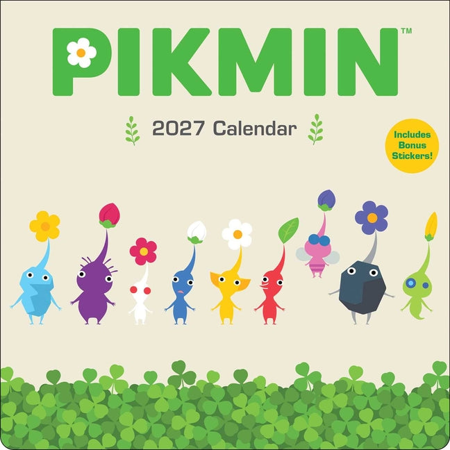 Pikmin 2027 Wall Calendar with Bonus Stickers