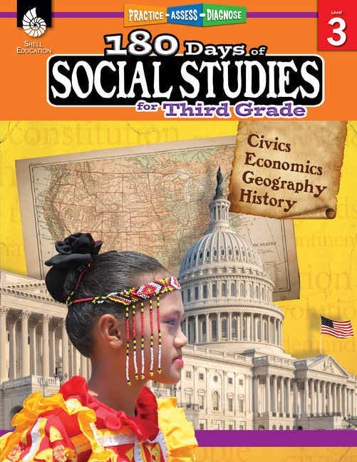 180 Days(r) Social Studies for Third Grade: Practice, Assess, Diagnose