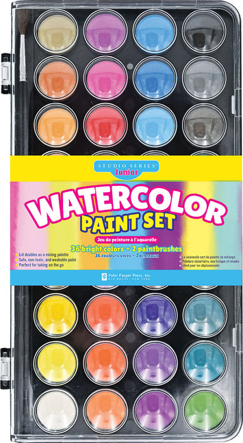 Studio Series Junior Watercolor Paint Set (Set of 36 Colors)