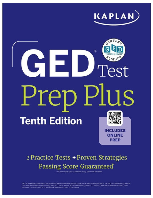 GED Test Prep Plus, Tenth Edition (2026): Includes a Diagnostic Pretest, 2 Full Length Practice Tests, 1000+ Practice Questions, and 60+ Online Videos