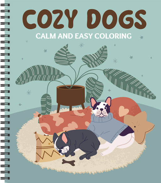 Calm and Easy Coloring: Cozy Dogs