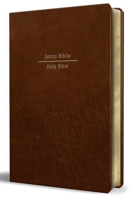 Biblia Bilingüe Reina Valera 1960/ESV Tamaño Grande Piel Marrón / Bilingual Bible Rvr60/English Standard Large Size Large Print Leather