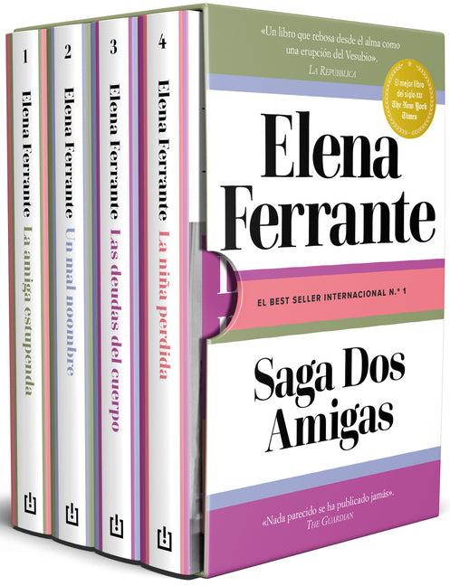 Estuche Saga DOS Amigas (La Amiga Estupenda / Un Mal Nombre / Las Deudas del Cuerpo / La Niña Perdida) / Neapolitan Novels Saga. Boxed Set