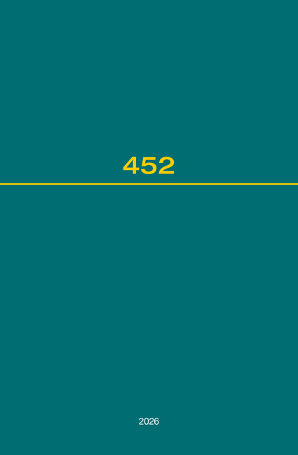 Recueil Des Cours, Collected Courses, Tome 452
