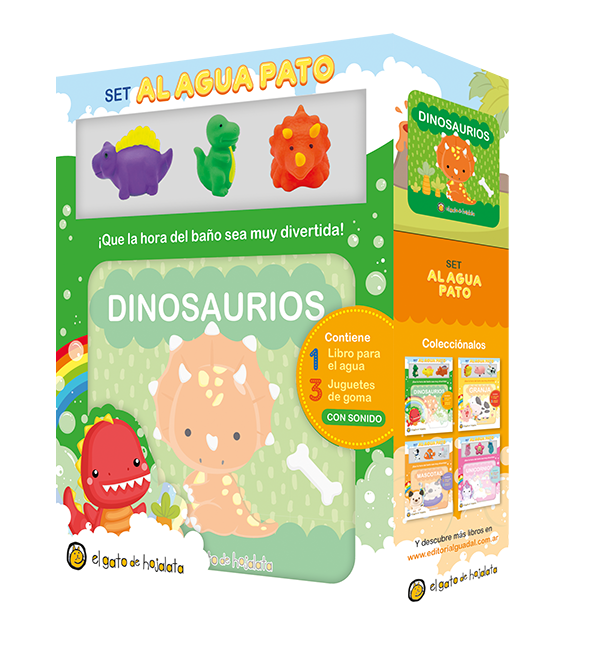 Dinosaurios asombrosos - Set Libro Plástico con Juguetes