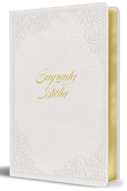 Biblia Católica: Letra Grande. Símil Piel Blanca: Boda, Quinceañera, Primera Comu Nión / Catholic Leathersoft White Bible: Bride, Quinceanera, First C