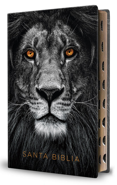 Biblia Reina Valera 1960 Letra Grande. Biblia León Símil Piel Índice / Spanish Bible Rvr 1960 Handy Size Large Print Imitation Leather Lion of Judah