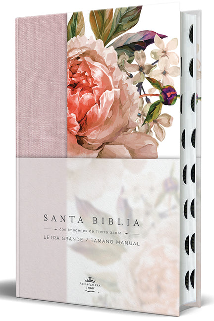 Biblia Reina Valera 1960 Letra Grande. Tela Rosada Con Flores, Manual Con Ã-Ndice / Spanish Bible Rvr 1960, Large Print, Pink Floral Cloth with Index