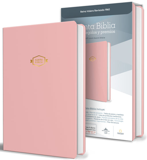Biblia Rvr 1960 Para Regalos Y Premios, Rosada / Spanish Bible Rvr 1960 Gift and Award Bible Pink