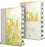 KJV Holy Bible, Giant Print Large Format, Hardcover Yellow Floral Design with Cloth with Ribbon Marker, Red Letter, and Thumb Index