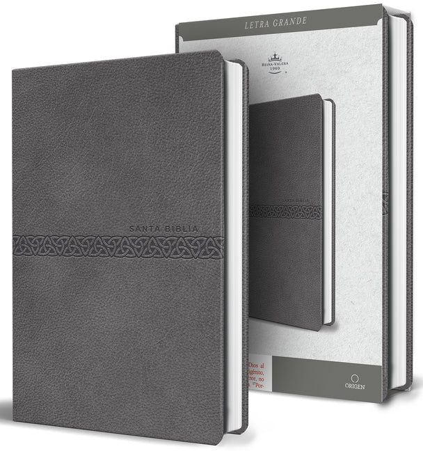 Biblia Rvr 1960 Letra Grande, Tamaño Manual, Símil Piel Gris, Edición Económica / Rvr 1960 Bible, Large Print Handy Size, Gray Imitation Leather, Econ