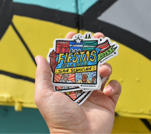 2025 - Fiestas de la Calle San Sebastián (Premium Sticker) — Edición Limitada-Salón Boricua-Libros787.com