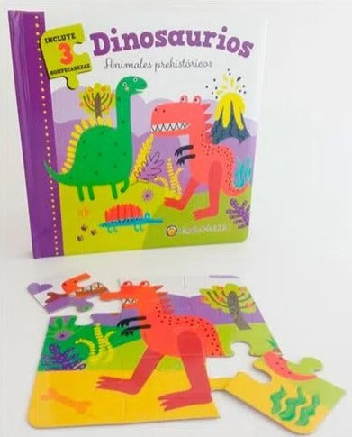 Dinosaurios - Animales Prehistóricos (Libro con rompecabezas)