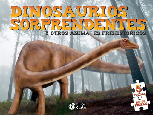 Dinosaurios Sorprendentes y otros animales prehistóricos - Incluye 5 Puzzles