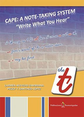 CAPE: A NOTE-TAKING-Carmen Acevedo Zambrana & Peggy Y. Santiago López-Libros787.com