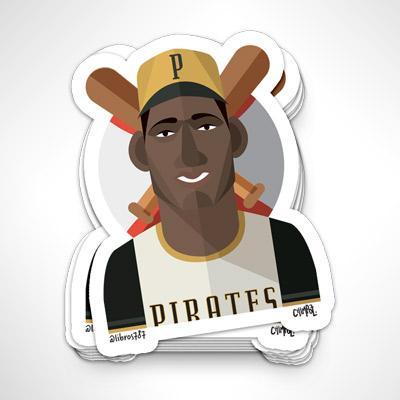 Roberto Clemente (Sticker)-Libros787.com-Libros787.com